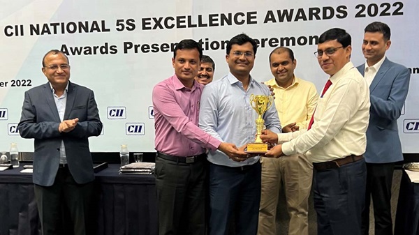 Ashvinkumar Patel & Jignesh Shah receive the CII National 5S Excellence Award 2022
