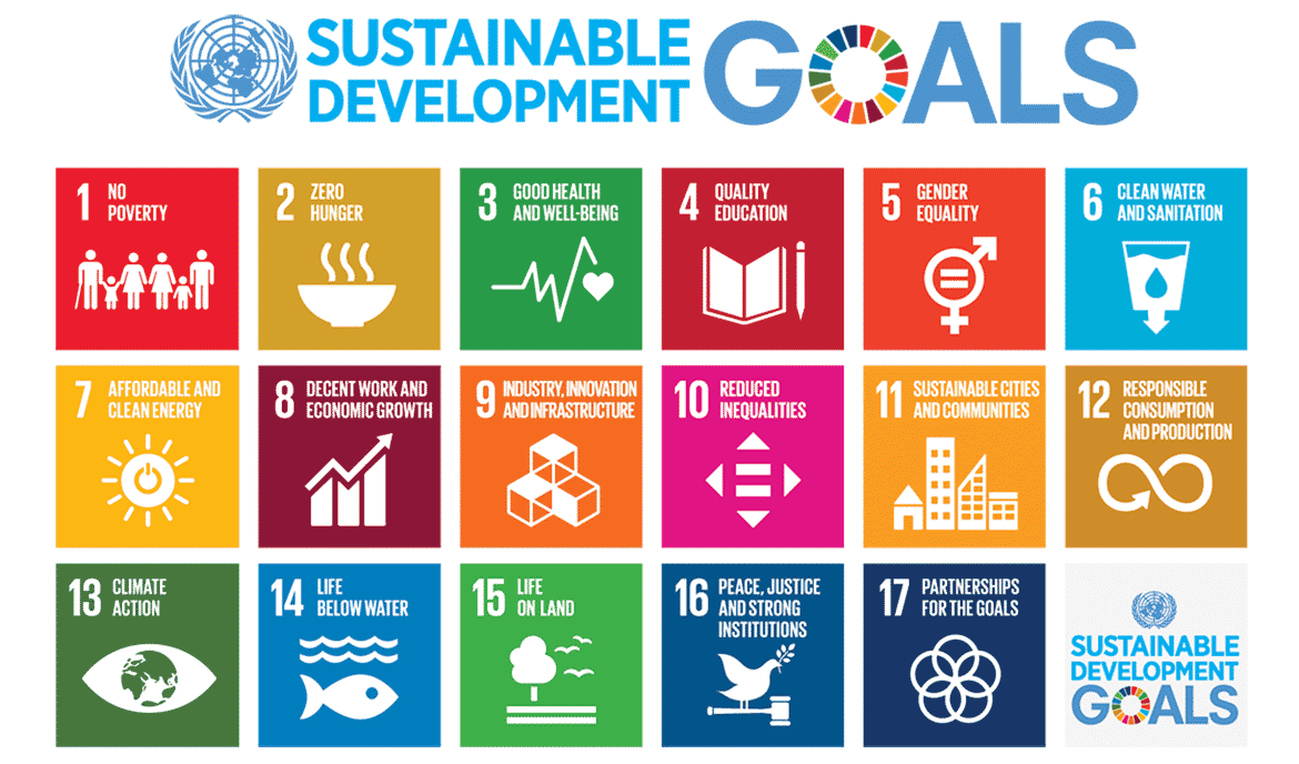 Afiche de Objetivos de Desarrollo Sostenible​​​​​​​